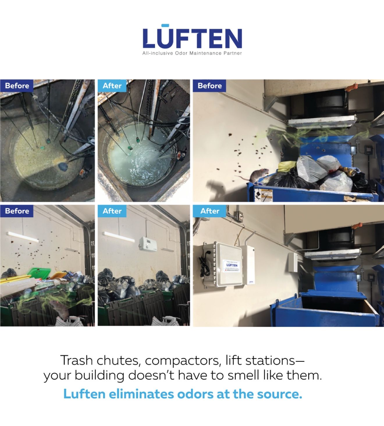 Eliminating Garbage Odors in Luxury Buildings